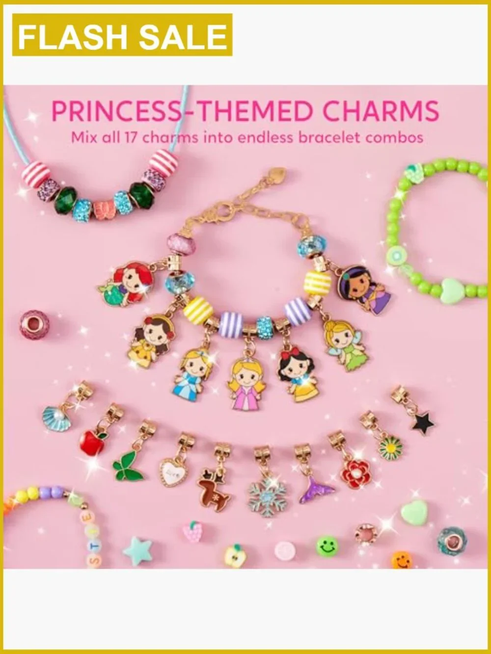 Princess Bracelet Making Kit 650+ Beads 30+ Designs